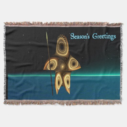 Couverture Chasseur inuit fractal - Bonnes Fêtes (Devant)