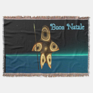 Couverture Chasseur inuit fractal - Buon Natale