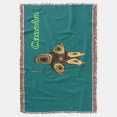 Couverture Chasseur inuit fractal - Canada (devant Vertical)