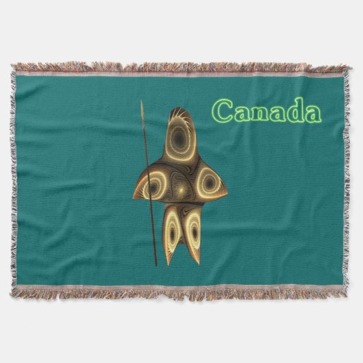 Couverture Chasseur inuit fractal - Canada (Devant)