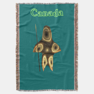 Couverture Chasseur inuit fractal - Canada