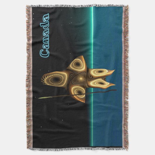 Couverture Chasseur inuit fractal - Canada (devant Vertical)