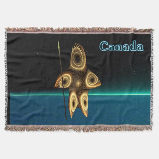 Couverture Chasseur inuit fractal - Canada (Devant)