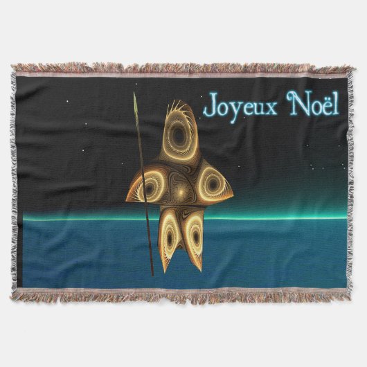 Couverture Chasseur inuit fractal - Joyeux Noё l (Devant)