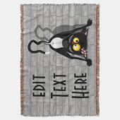 Couverture Chat à l'envers Personnage de dessin animé drôle (devant Vertical)