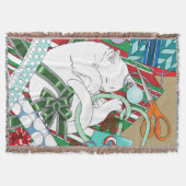 Couverture Chat de Noël blanc (Devant)