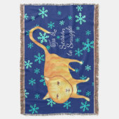 Couverture Chat de Noël Warm Fuzzies & Winter Flurries (devant Vertical)