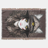 Couverture Chat de sorcière Halloween Déplaisant Portrait mig (Devant)