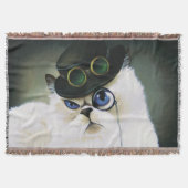 Couverture Chat gentleman Steampunk monocle persan siamois (Devant)