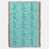 Couverture Chat japonais - Kimono turquoise (devant Vertical)