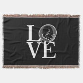 Couverture Chat Love sur Décor Noir (Devant)