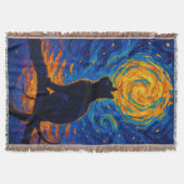 Couverture Chat noir à la manière de Van Gogh contemplant la (Devant)