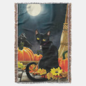 Couverture Chat noir automnal ensorcelant sous la lune (devant Vertical)
