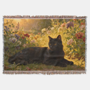 Couverture Chat noir dans les fleurs I