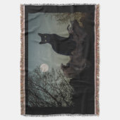 Couverture Chat noir dans un arbre devant une Pleine lune (devant Vertical)