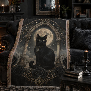 Couverture Chat noir Lune gothique Céleste Romance sombre