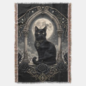 Couverture Chat noir Lune gothique Céleste Romance sombre (devant Vertical)