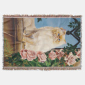 Couverture Chat Persan Crème Envoûtant Rose Forêt Dryade (Devant)