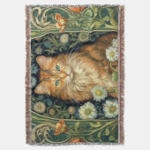 Couverture Chat rouge dans le jardin Art nouveau (devant Vertical)