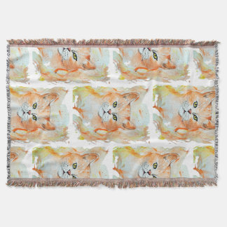Couverture Chat Rouge Humour magique Aquarelle Mystique