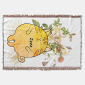 Couverture Chat roux endormi (Devant)