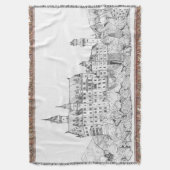 Couverture Château de Neuschwanstein Allemagne Art de ligne (devant Vertical)