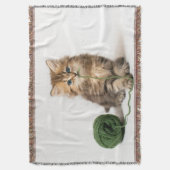 Couverture Chaton avec le fil vert (devant Vertical)