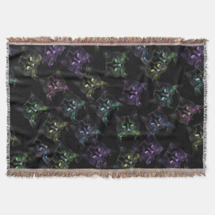 Couverture Chats cool sur Noir ! Chats multicolores