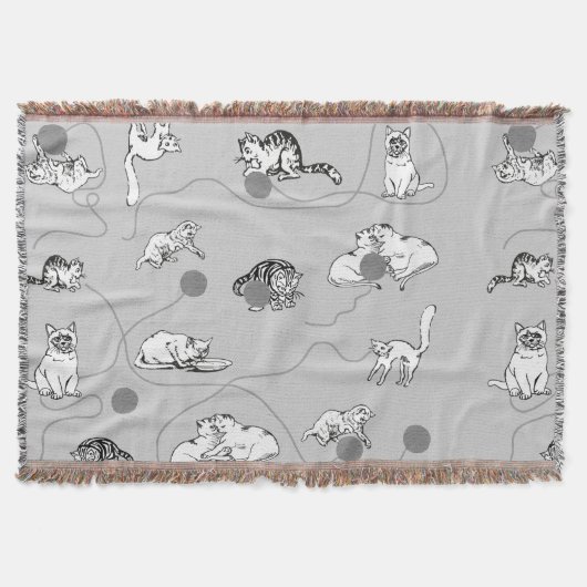 Couverture Chats mignons Jouer et être Motif coquin (Devant)