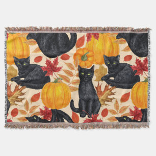 Couverture Chats noirs et citrouilles
