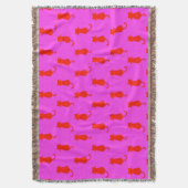 Couverture Chats Rouges Fantaisistes Roses Pour Toujours Fun (devant Vertical)