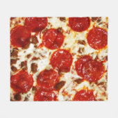 Couverture chaude de Meme de pizza (Devant (Horizontal))