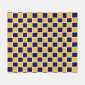 Couverture Checkered d'ouatine de marine et d'or (Devant (Horizontal))