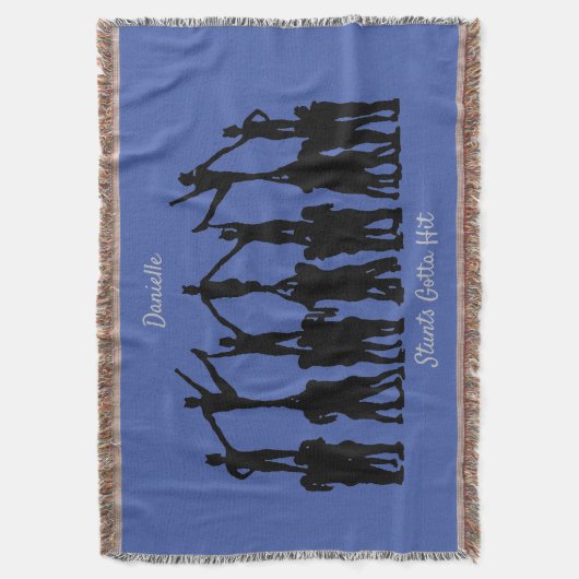 Couverture Cheerlead "Stunts Gotta Hit" Bleu / Argent (devant Vertical)