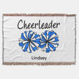 Couverture Cheerleader avec Pom-Poms Bleus et Blancs