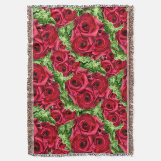 Couverture Chemin Rouge Roses Fleur Garland (devant Vertical)