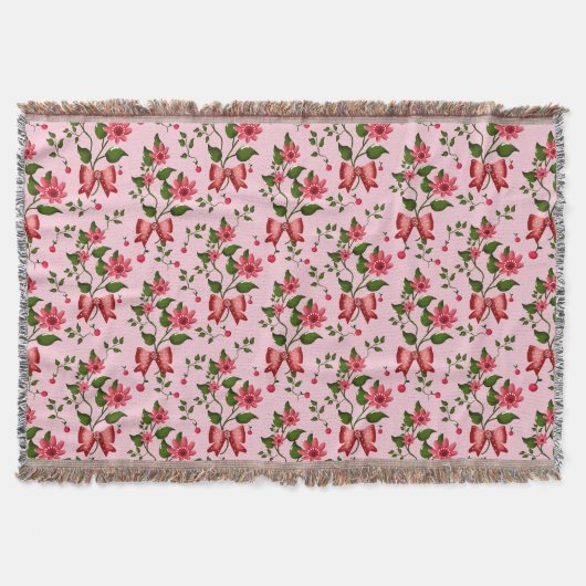 Couverture Cherry floral pattern Curtain (Devant)