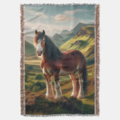 Couverture cheval Clydesdale des Highlands d'Écosse (devant Vertical)