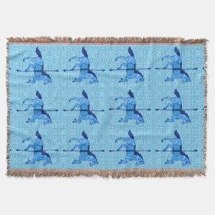 Couverture Cheval de carrousel - Cobalt et Sky Blue