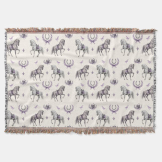 Couverture Cheval de dressage élégant et aquarelle de fer à c