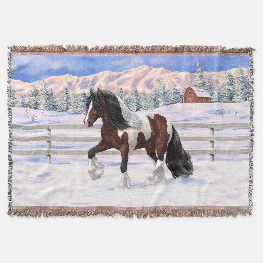 Couverture Cheval de Tinker Tinker Gypsy Vanner Brown Pinto (Devant)