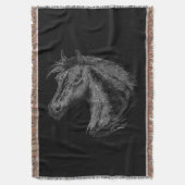 Couverture Cheval : Noir (devant Vertical)