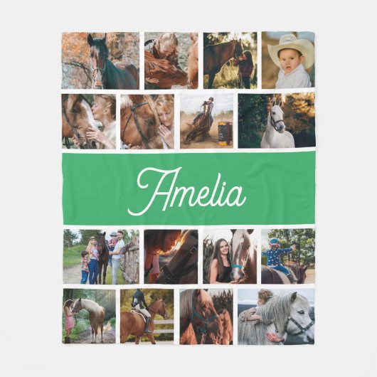 Couverture Cheval Pour Filles, Couverture Nom Enfa (Devant)