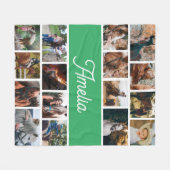 Couverture Cheval Pour Filles, Couverture Nom Enfa (Devant (Horizontal))