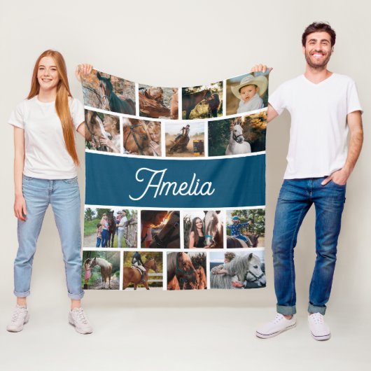 Couverture Cheval Pour Filles, Couverture Nom Enfa (En situation)