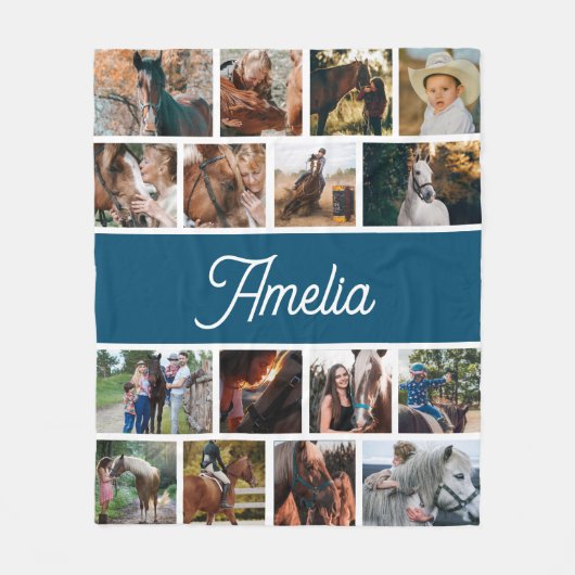 Couverture Cheval Pour Filles, Couverture Nom Enfa (Devant)