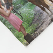 Couverture Cheval Pour Filles, Couverture Nom Enfa (Coin)