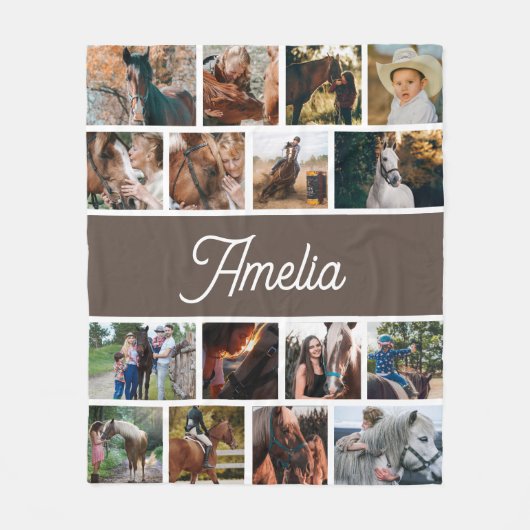 Couverture Cheval Pour Filles, Couverture Nom Enfa (Devant)