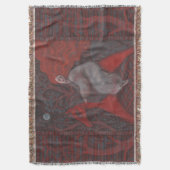 Couverture "Cheval Rouge", femme gingembre, art folklorique, (devant Vertical)