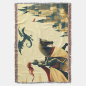 Couverture Chevalier médiéval/dragon/château fantastique (devant Vertical)